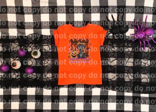 Pumpkin Smile And Black Cat Grin Spooky Season Is Here Again Dream Print or Sublimation Print