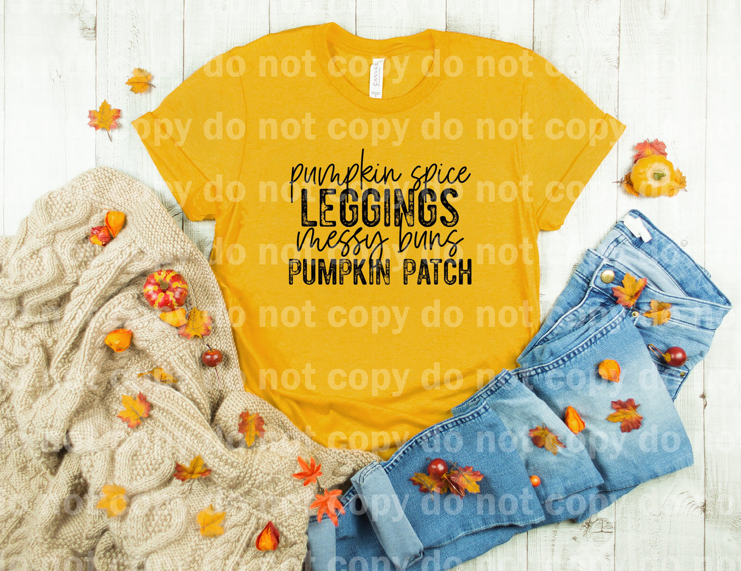 Pumpkin Spice Leggings Messy Buns Pumpkin Patch Dream Print or Sublimation Print