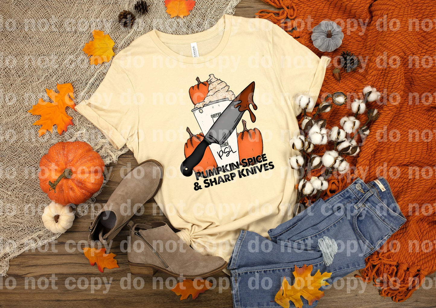 Pumpkin Spice Sharp Knives Full Color/One Color Dream Print or Sublimation Print