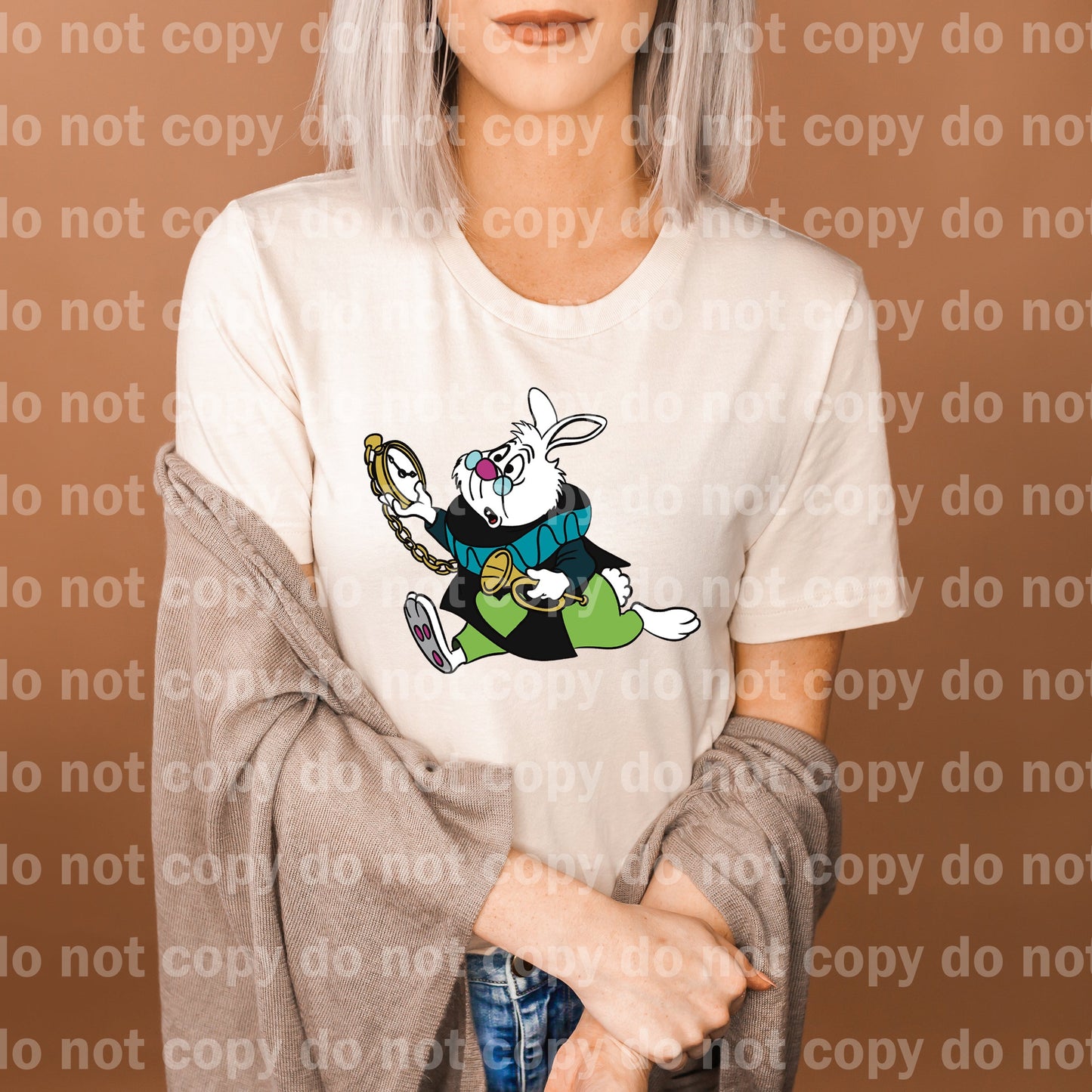 Rabbit In Alice Full Color/One Color Dream Print or Sublimation Print