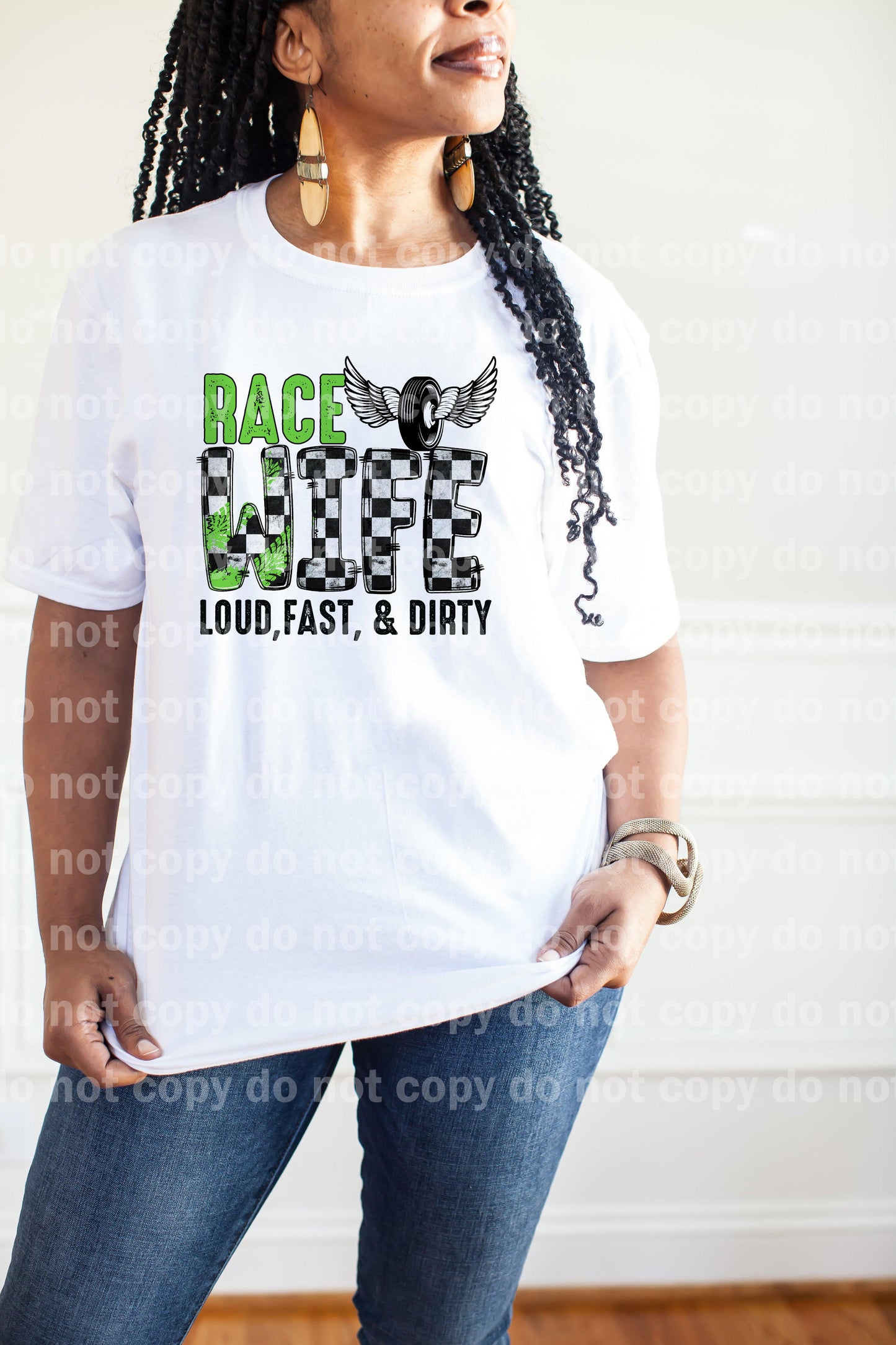 Race Wife Loud Fast Dirty Dream Print or Sublimation Print