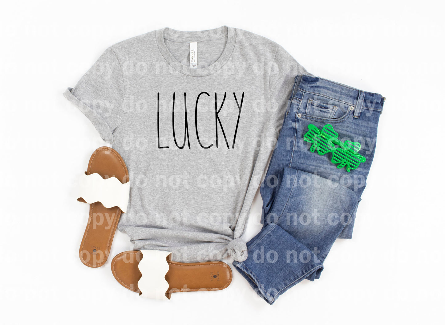 Lucky Typography Black or White Dream Print or Sublimation Print