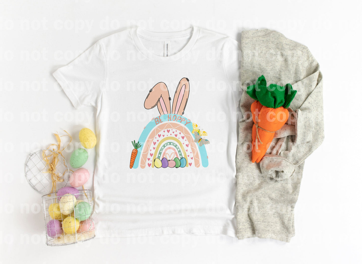 Be Hoppy Rainbow Bunny Dream Print or Sublimation Print
