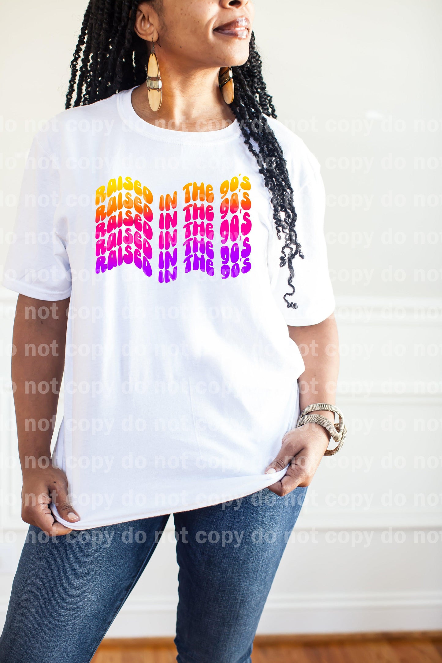 Raised In The 90s Wavy Font Dream Print or Sublimation Print