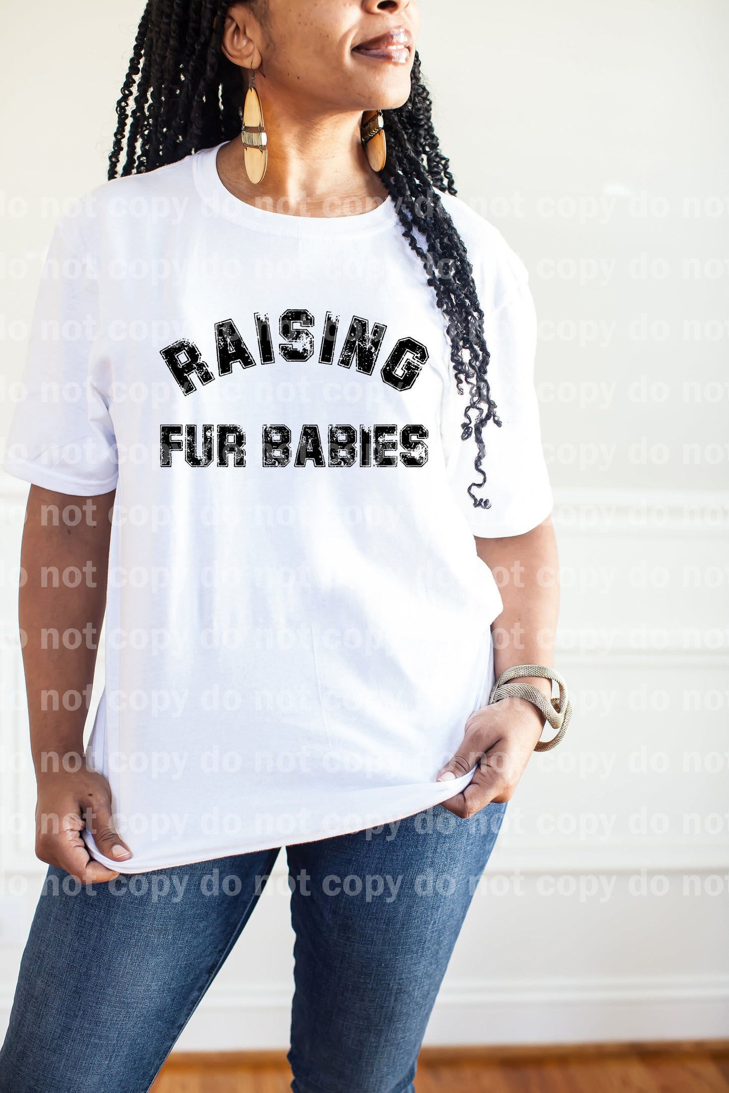 Raising Fur Babies Distressed Black/White Dream Print or Sublimation Print