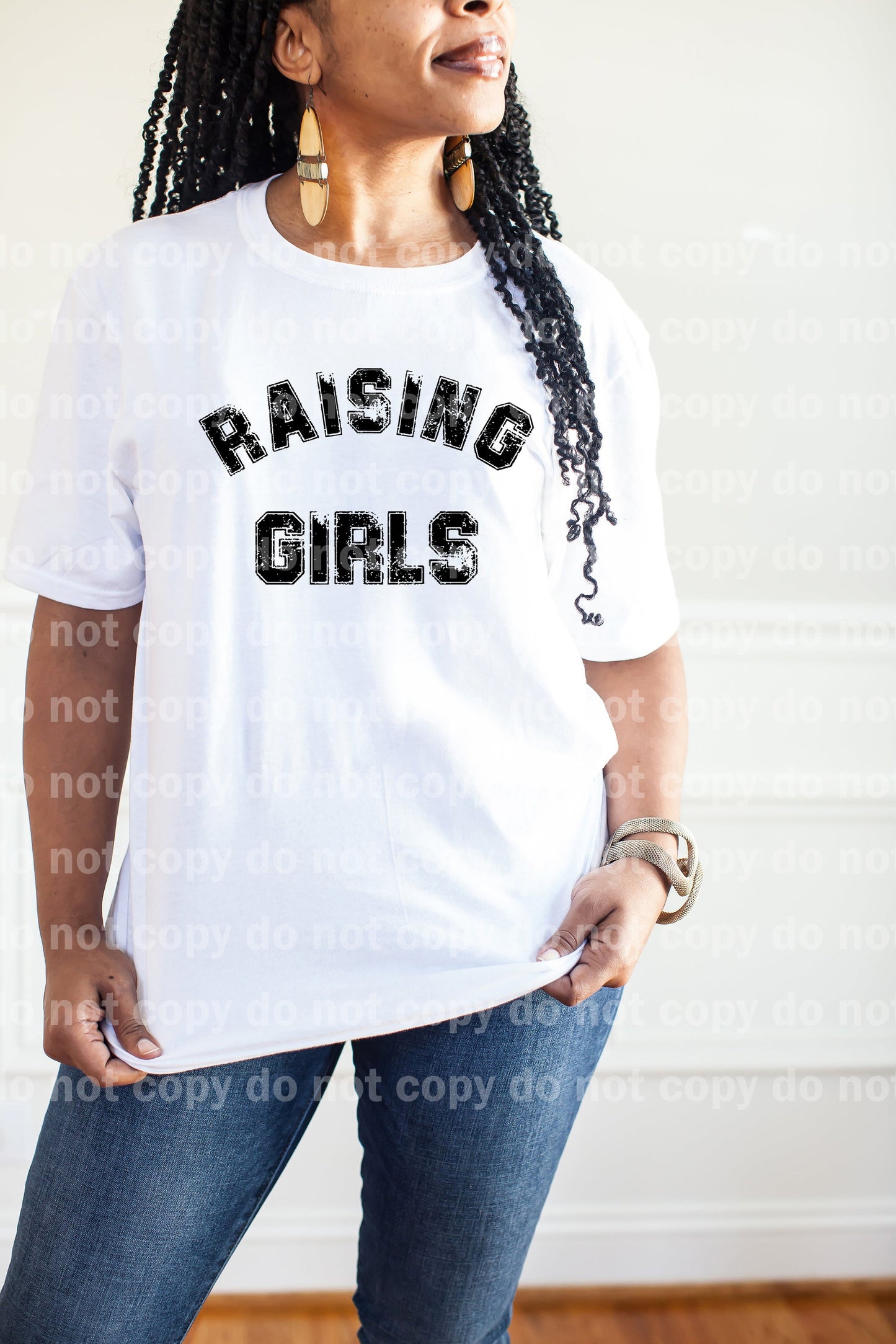 Raising Girls Distressed Black/White Dream Print or Sublimation Print
