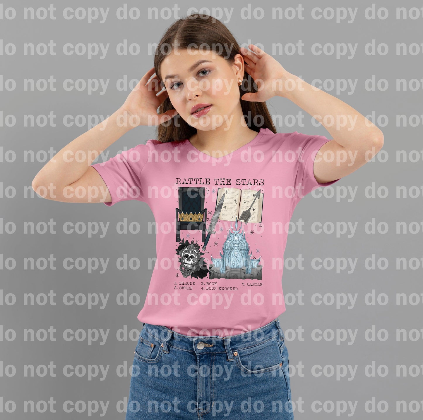 Rattle the Stars Throne Sword Book Door Knocker Castle Dream Print or Sublimation Print