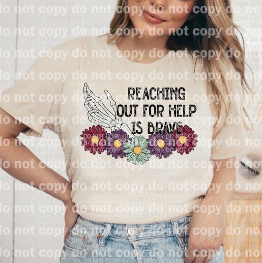 Reaching Out For Help Is Brave Full Color/One Color Dream Print or Sublimation Print