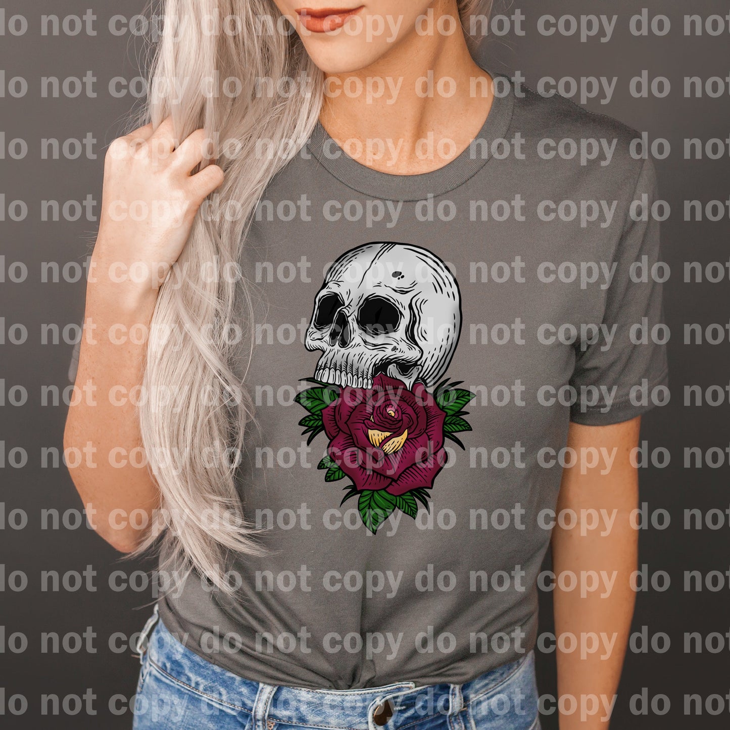 Red And Yellow Rose Skull Dream Print or Sublimation Print