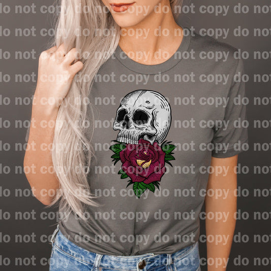 Red And Yellow Rose Skull Dream Print or Sublimation Print