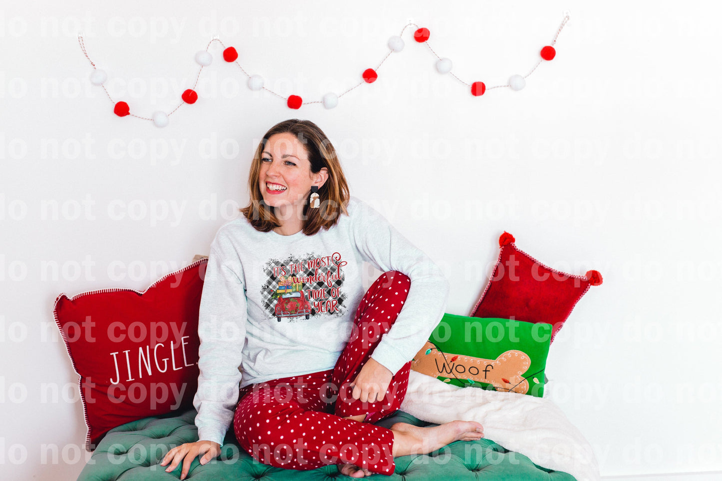 It's The Most Wonderful Time Of The Year Red Car Plaid Dream Print or Sublimation Print