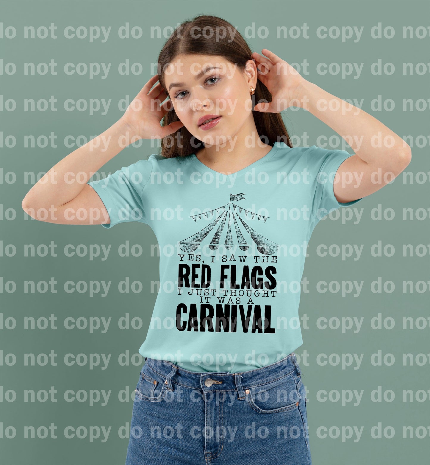 Yes I Saw The Red Flags I Just Thought It Was A Carnival Full Color/One Color Dream Print or Sublimation Print
