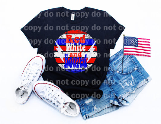 Red White And Boozed Stripe And Bolts Dream Print or Sublimation Print