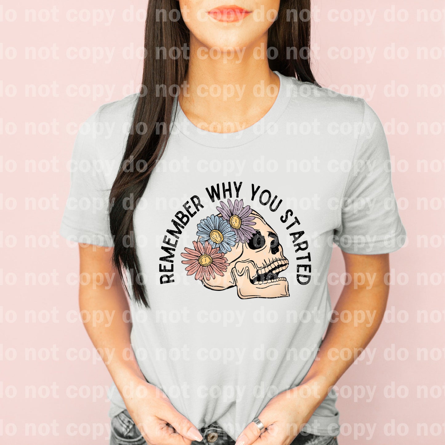Remember Why You Started Distressed Full Color/One Color Dream Print or Sublimation Print