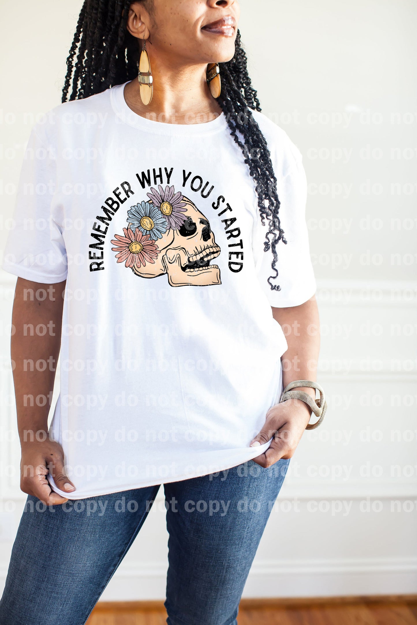 Remember Why You Started Distressed Full Color/One Color Dream Print or Sublimation Print