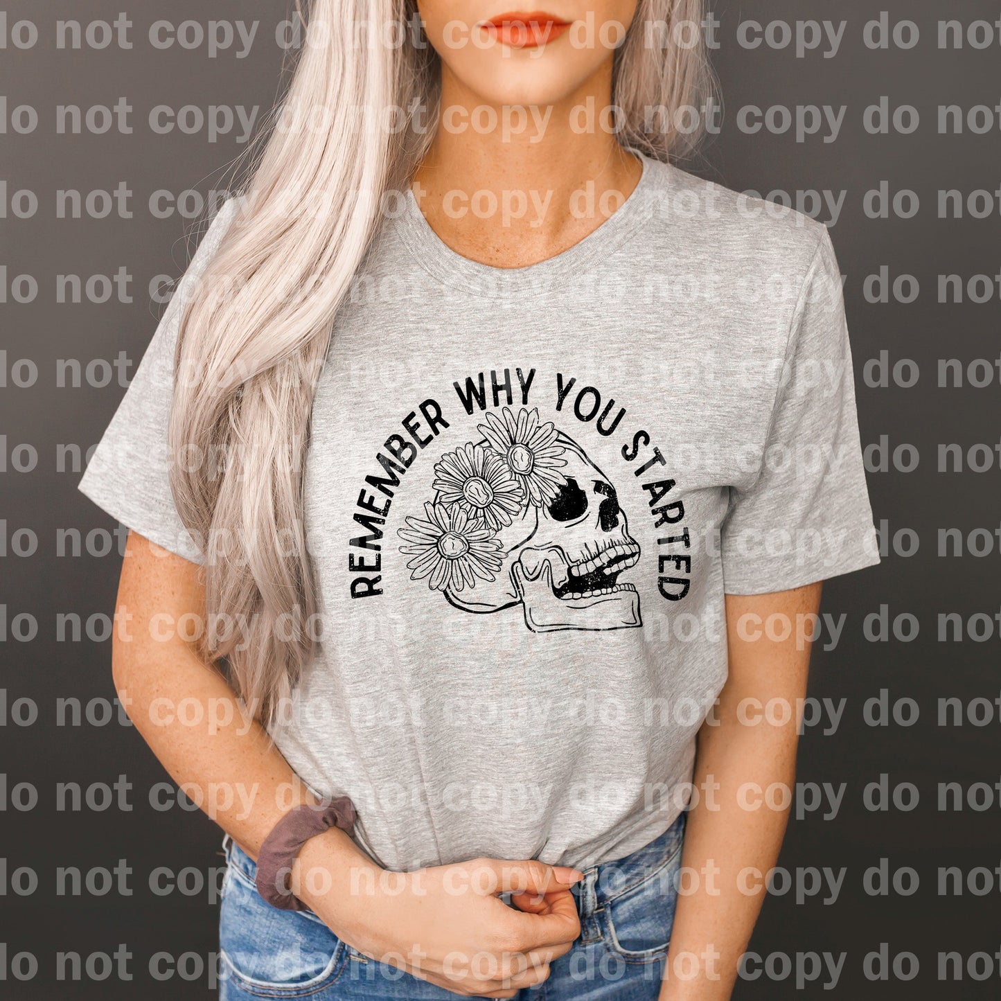 Remember Why You Started Distressed Full Color/One Color Dream Print or Sublimation Print