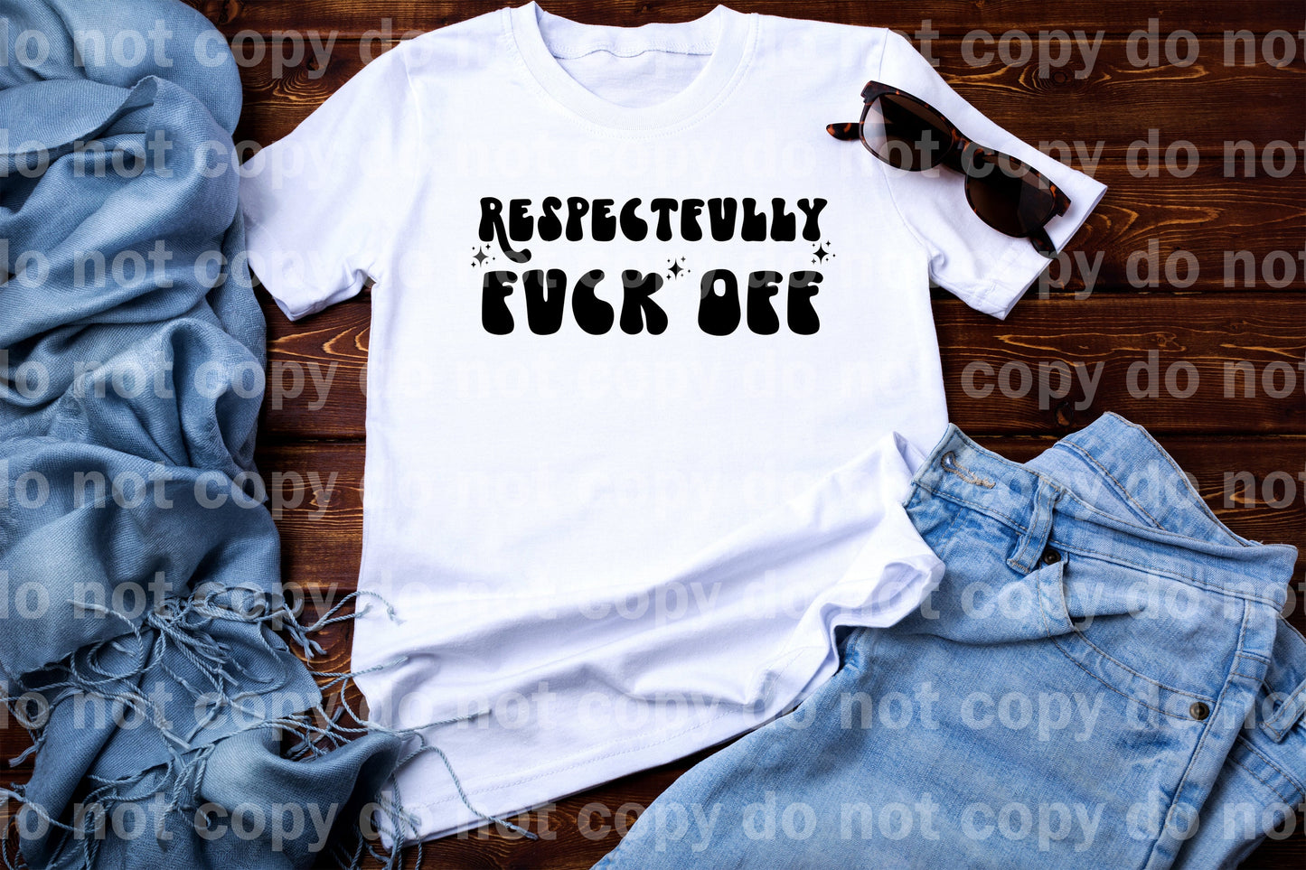 Respectfully Fuck Off Black/White Dream Print or Sublimation Print