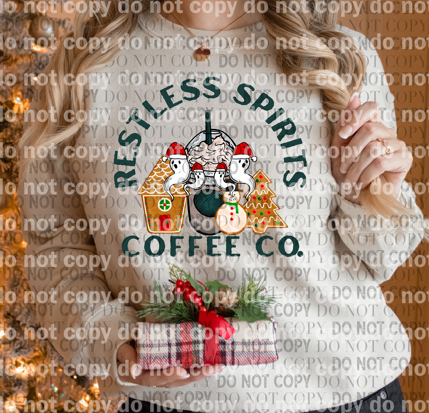 Restless Spirits Coffee Co. Holiday version Dream Print or Sublimation Print