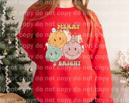 Merry And Bright Retro Dream Print or Sublimation Print