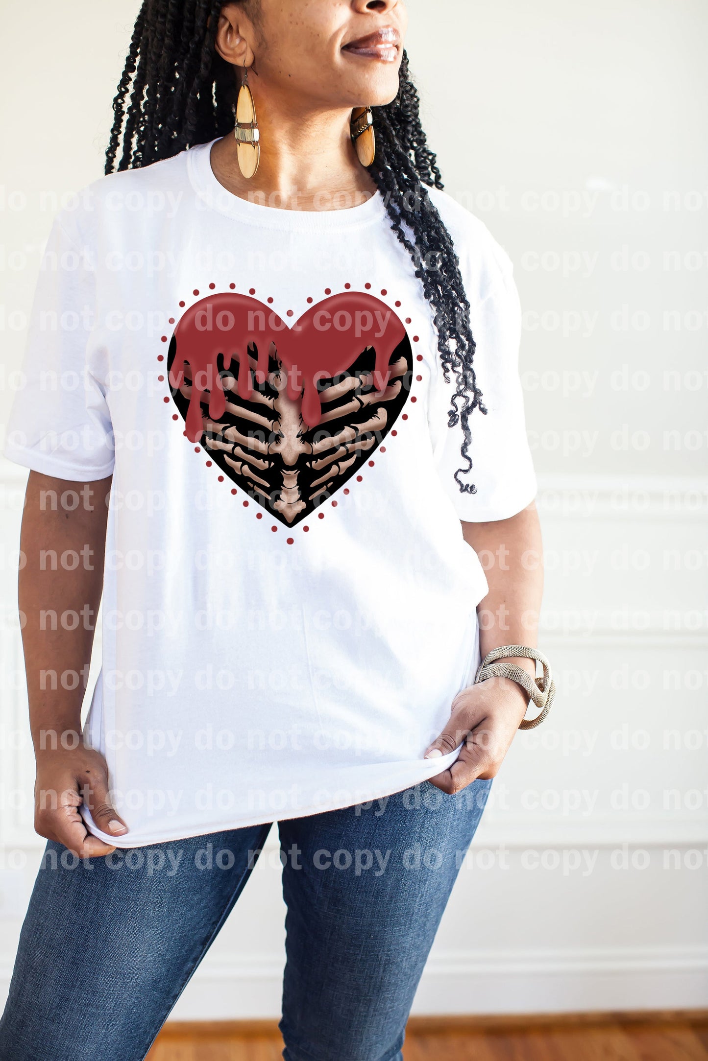 Rib Cage Drippy Heart Full Color/One Color Dream Print or Sublimation Print