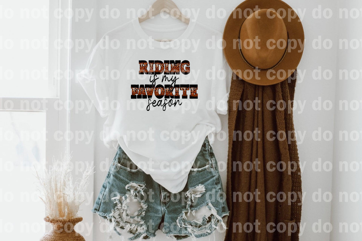 Riding is my Favorite Season Leopard Dream Print or Sublimation Print