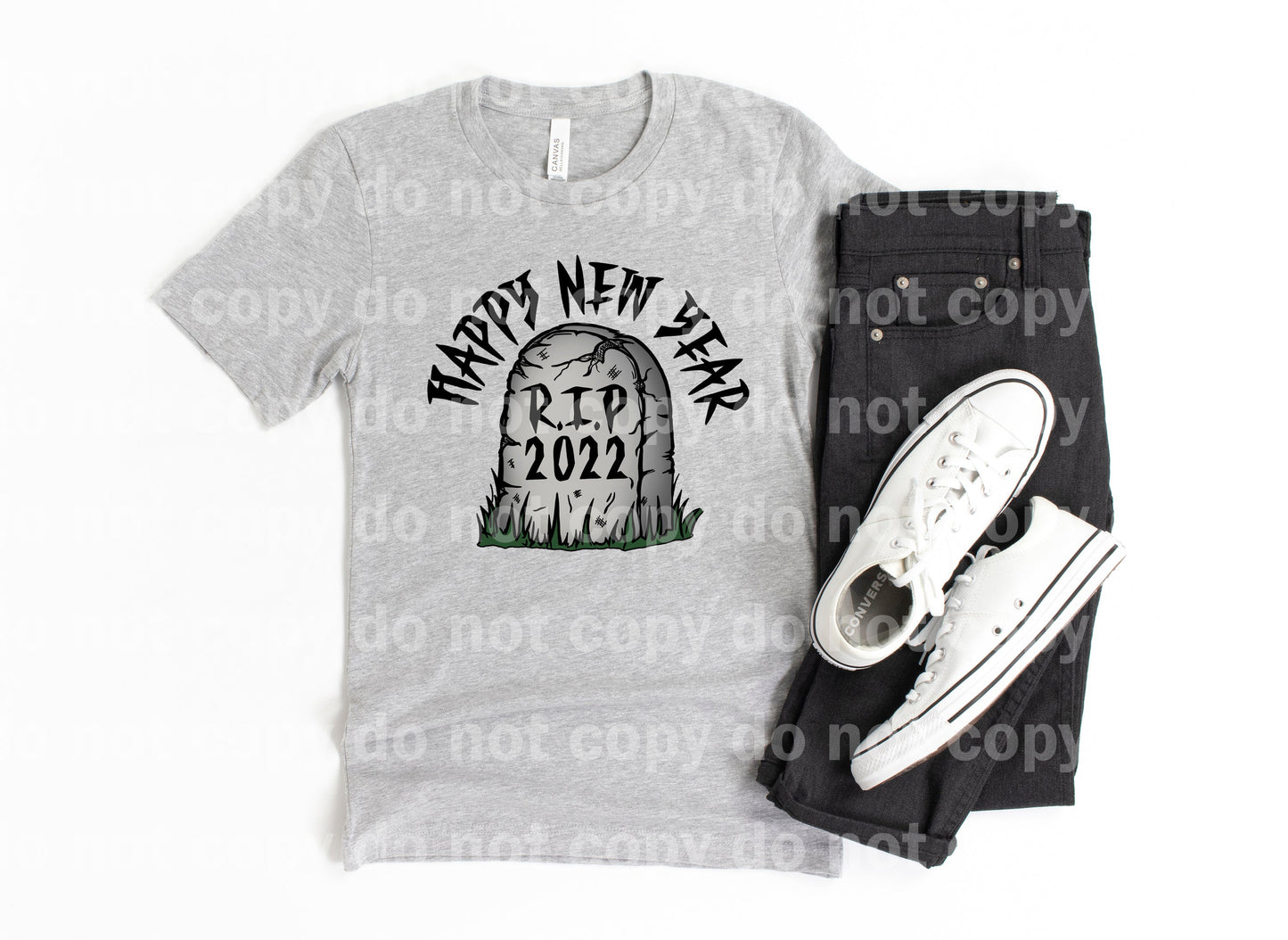 RIP 2022 Happy New Year Full Color/One Color Dream Print or Sublimation Print