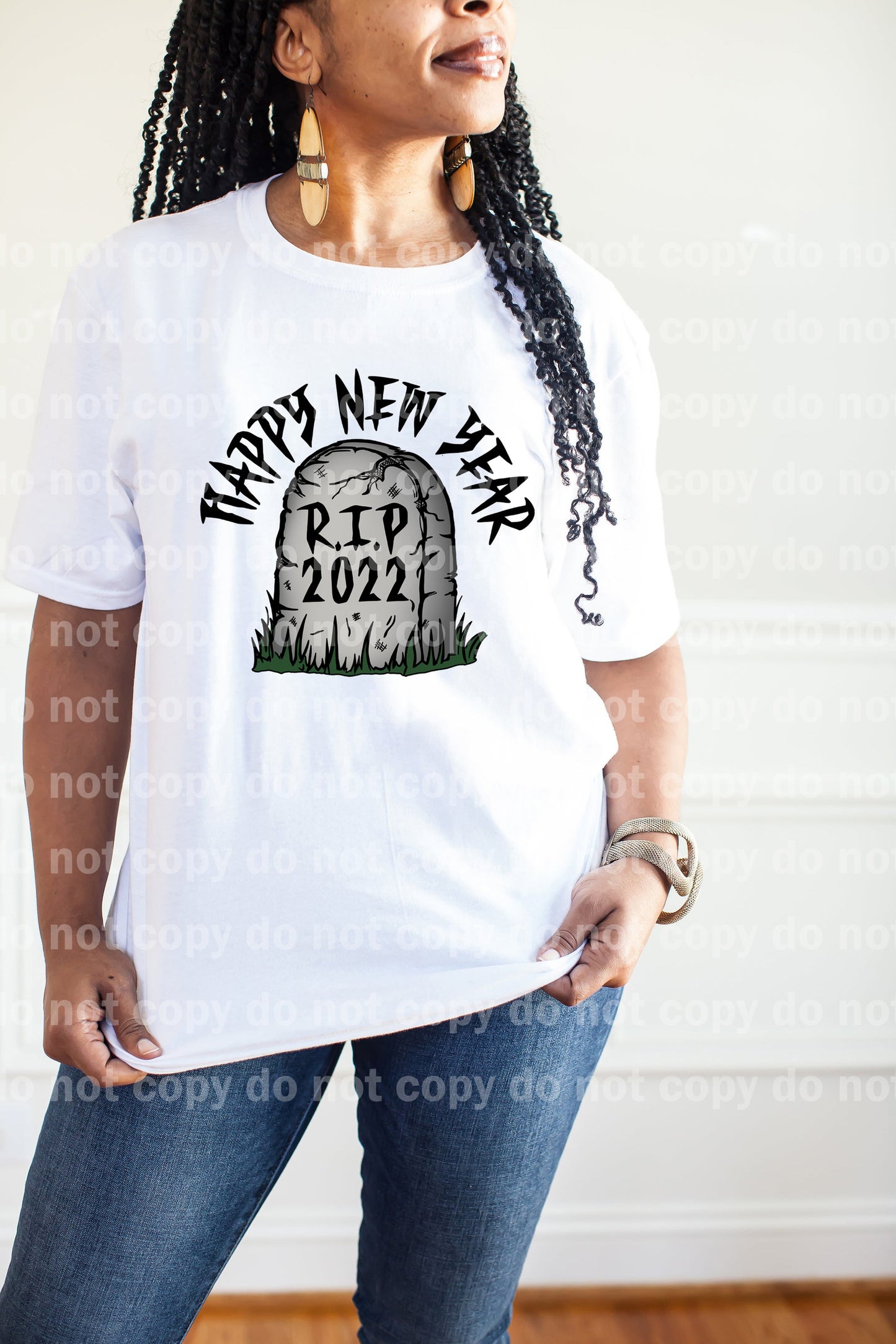 RIP 2022 Happy New Year Full Color/One Color Dream Print or Sublimation Print