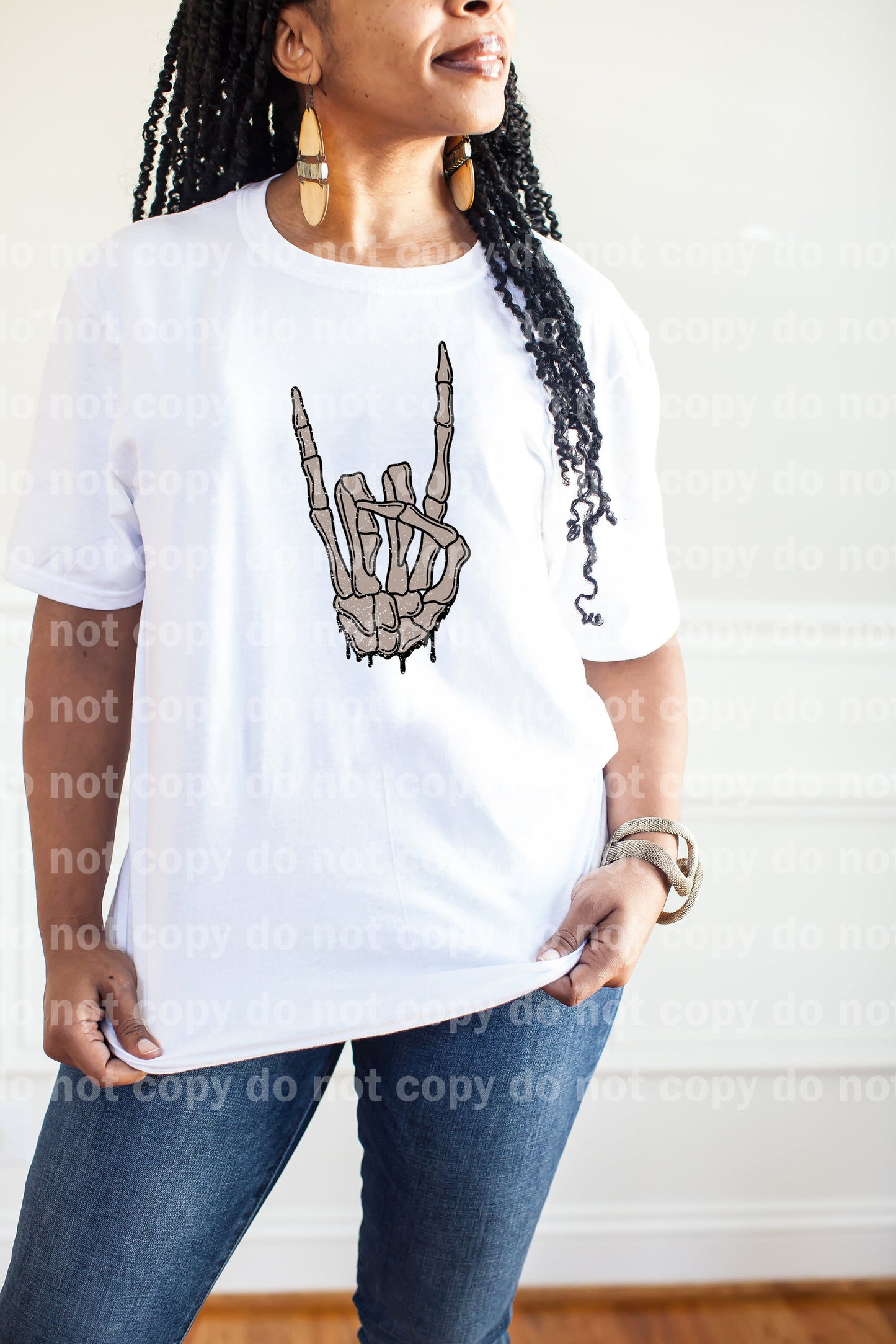 Rock And Roll Skellie Hand Drippy Dream Print or Sublimation Print