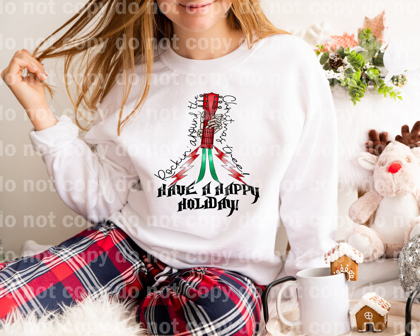 Rockin Around The Christmas Tree Holiday Dream Print or Sublimation Print