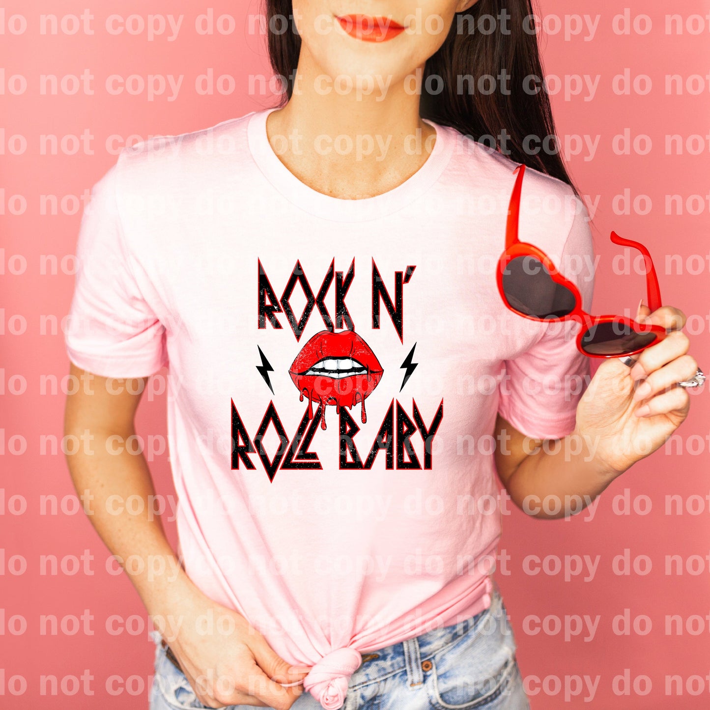 Rock N Roll Baby Distressed Dream Print or Sublimation Print