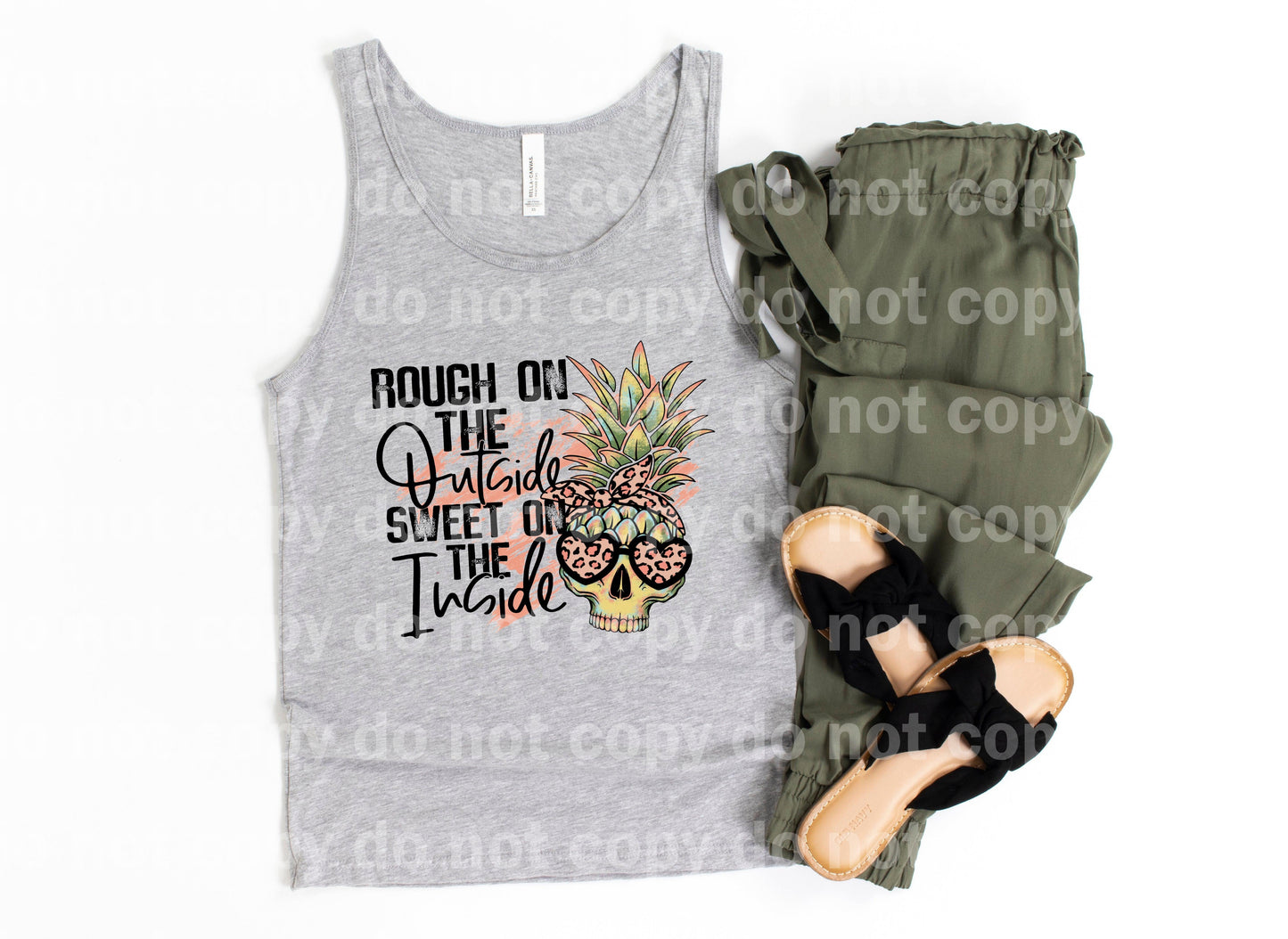 Rough on the Outside and Sweet on the Inside Pineapple Skull Dream Print or Sublimation Print