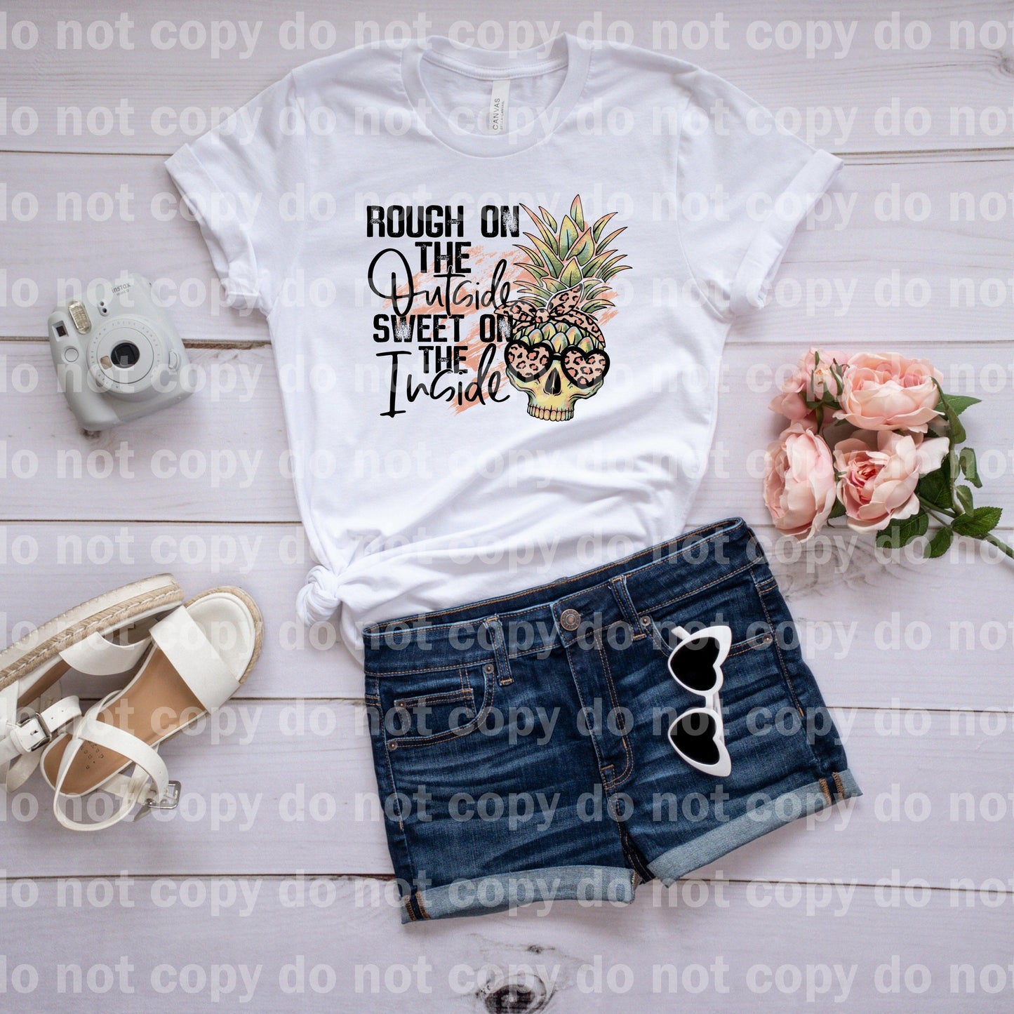 Rough on the Outside and Sweet on the Inside Pineapple Skull Dream Print or Sublimation Print