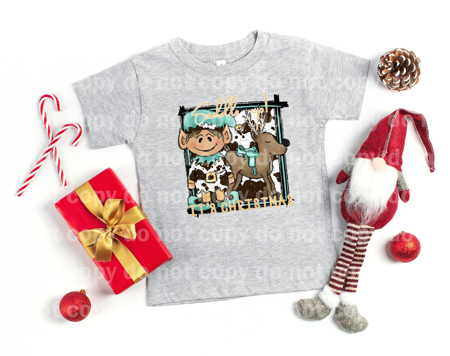 Saddle Up It's Christmas Boy Dream Print or Sublimation Print