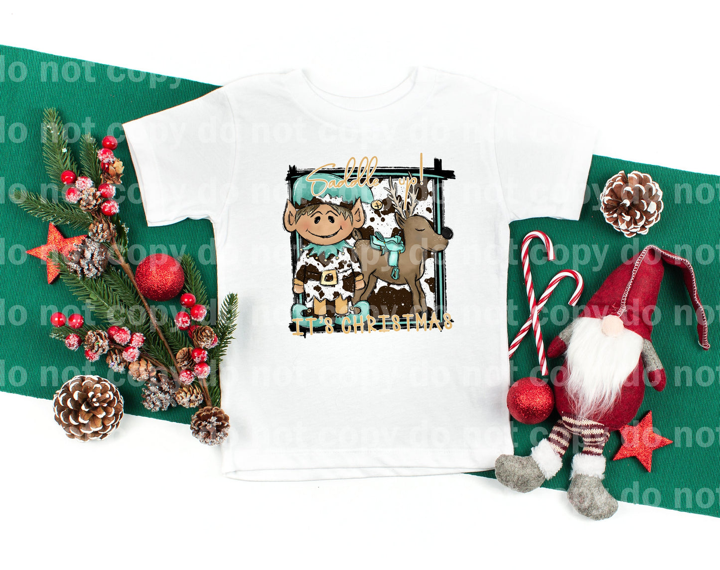 Saddle Up It's Christmas Boy Dream Print or Sublimation Print