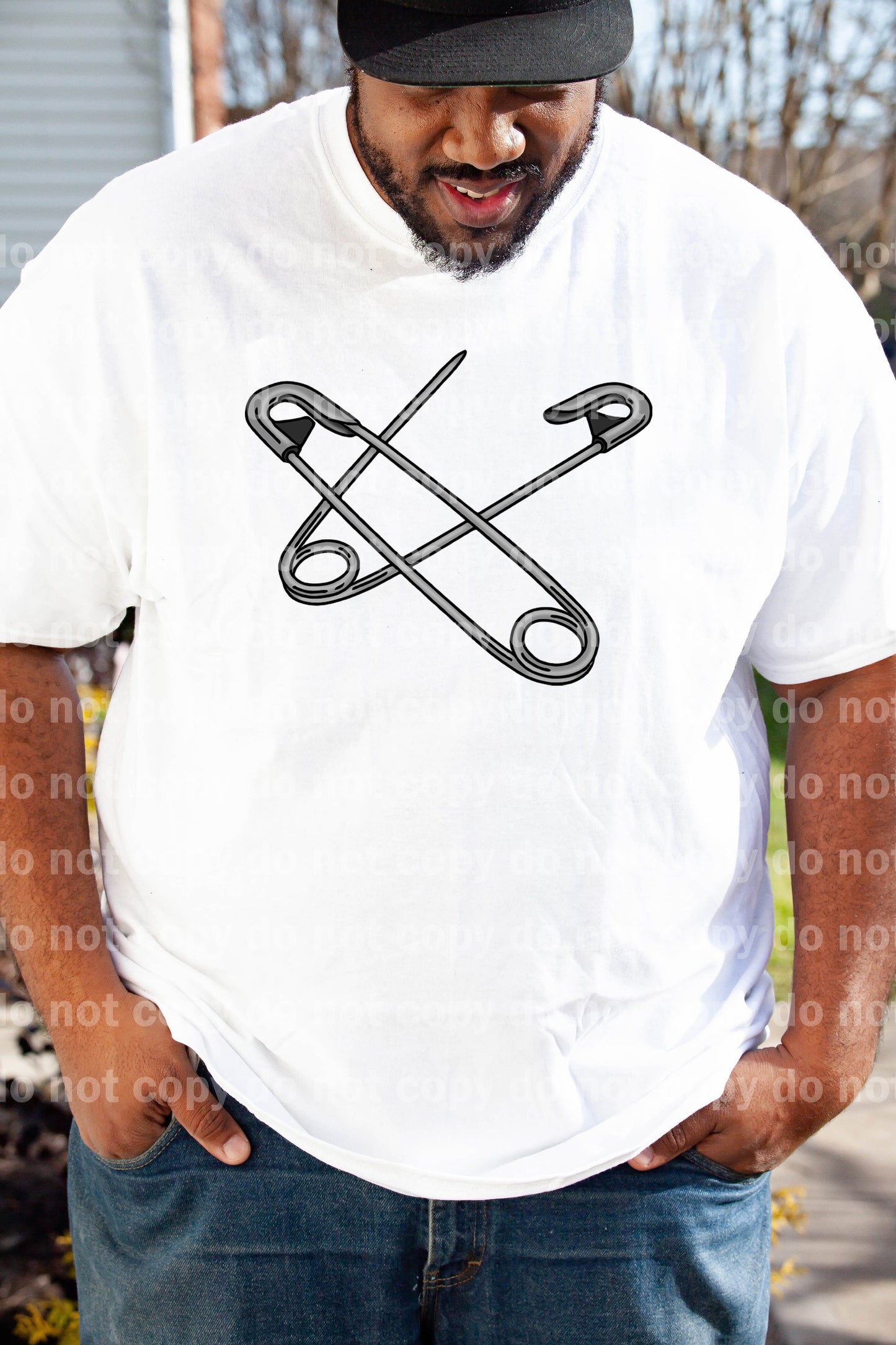Safety Pins Full Color/One Color Dream Print or Sublimation Print