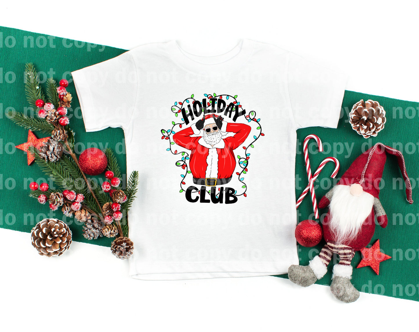 Santa Holiday Club Dream Print or Sublimation Print