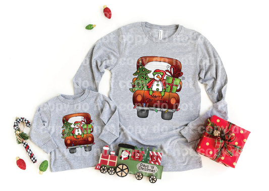 Snowman In Back Of Truck Dream Print or Sublimation Print