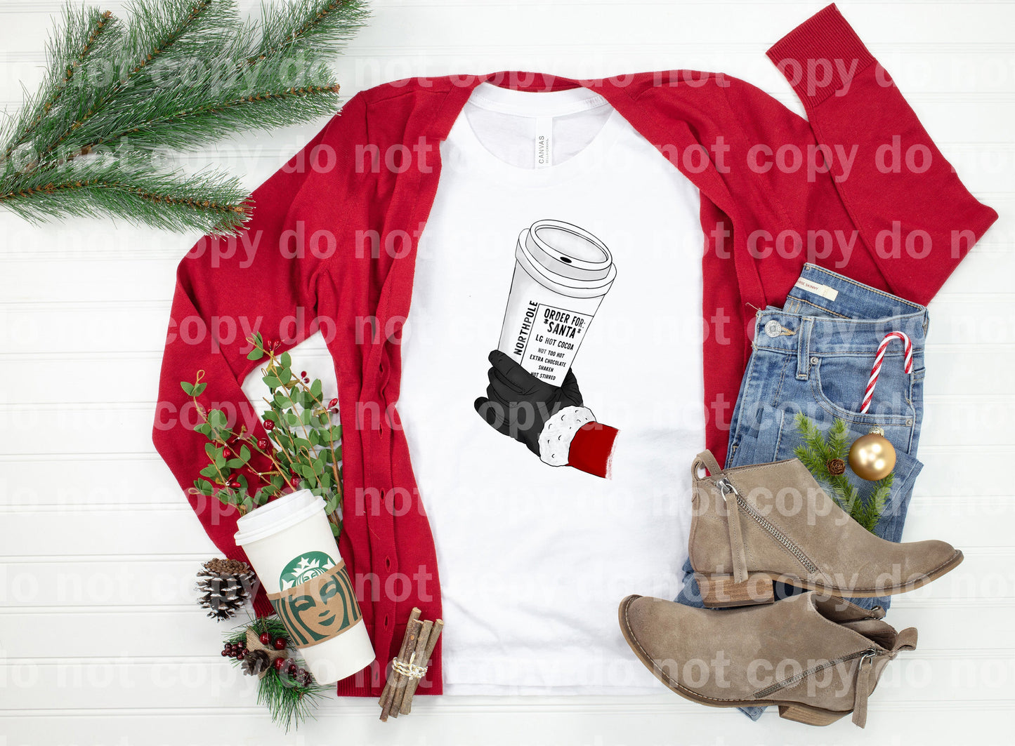 Santa's Cocoa Order Dream Print or Sublimation Print