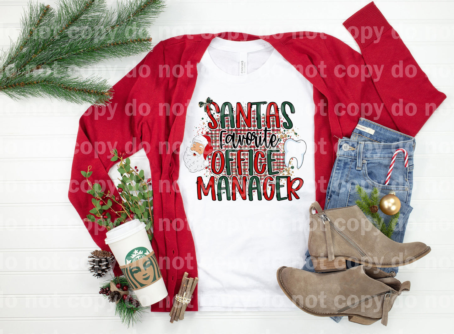 Santa's Favorite Office Manager Dream Print or Sublimation Print