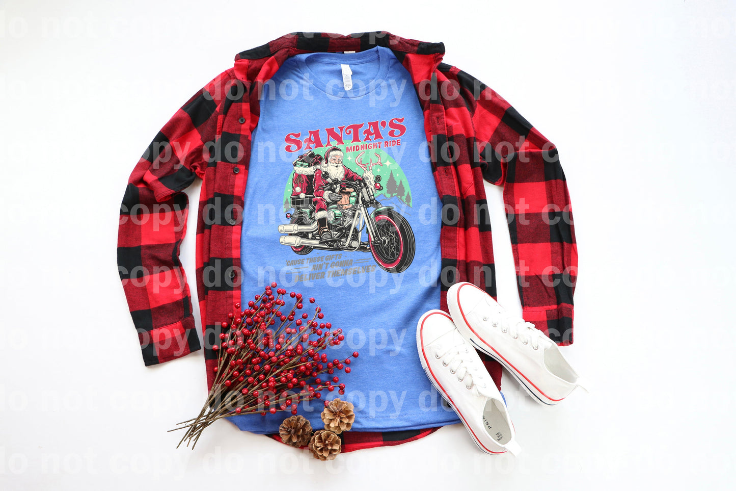 Santa's Midnight Ride Cause These Gifts Ain't Gonna Deliver Themselves Dream Print or Sublimation Print