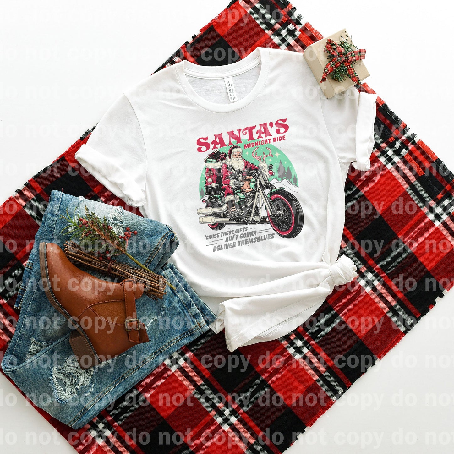 Santa's Midnight Ride Cause These Gifts Ain't Gonna Deliver Themselves Dream Print or Sublimation Print