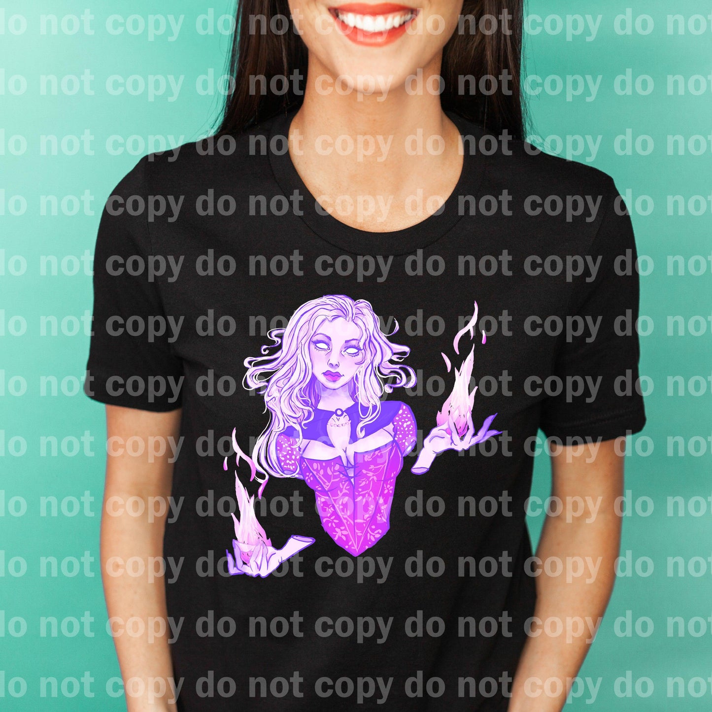 Sarah Witch Pastel or rainbow Color Style Dream Print or Sublimation Print