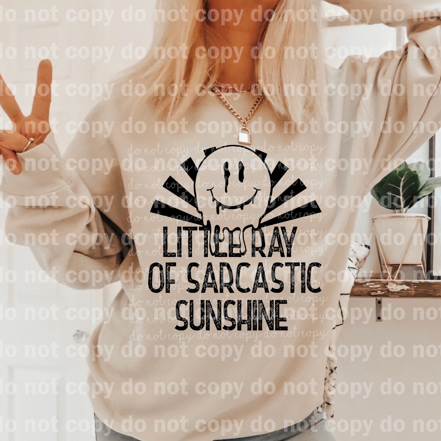 Little Ray Of Sarcastic Sunshine Full Color/One Color Dream Print or Sublimation Print