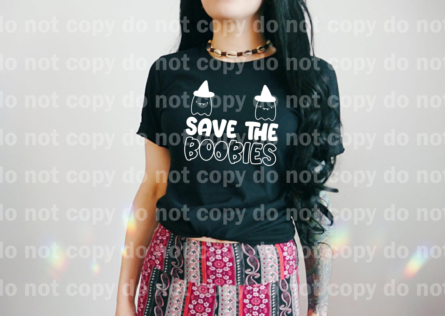 Save The Boobies Cancer Awareness Pink/White Dream Print or Sublimation Print