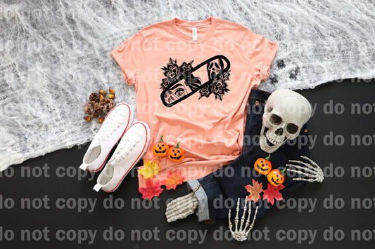 Horror ghost Floral Mirror Black/White Dream Print or Sublimation Print