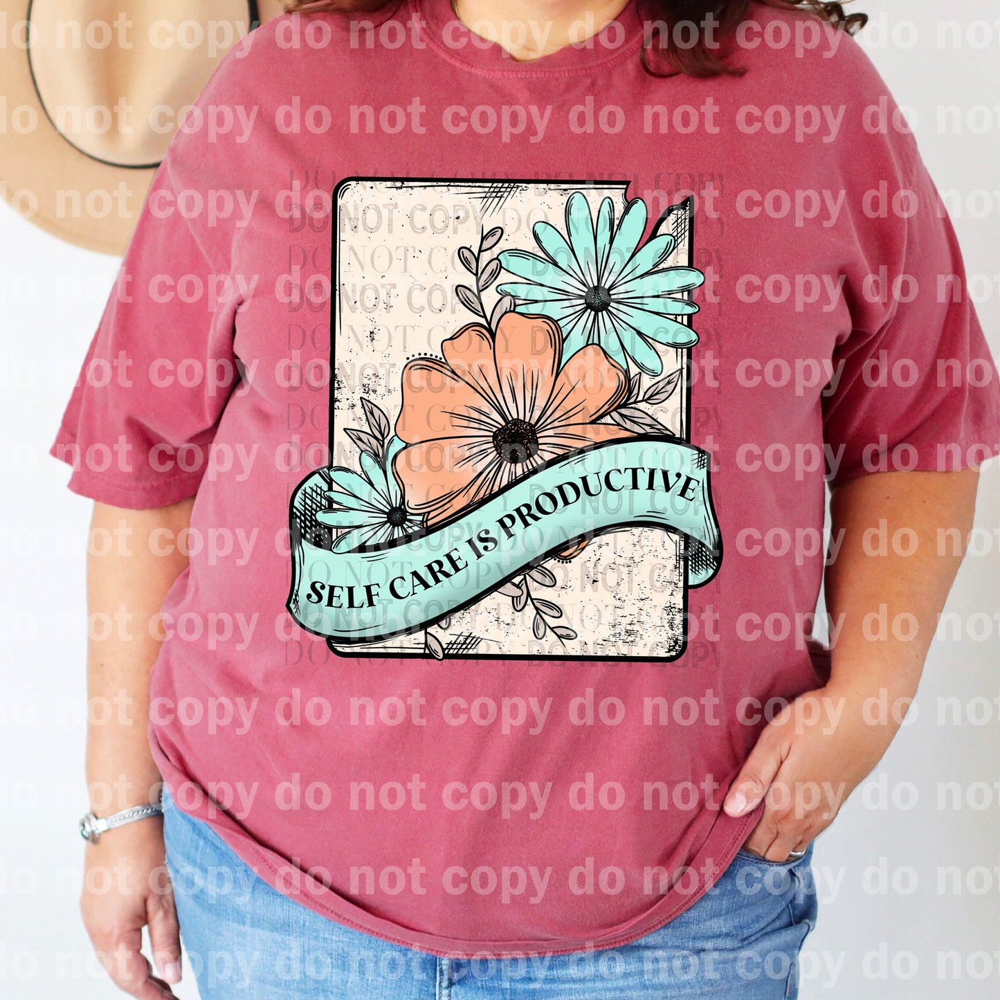 Self Care Is Productive Full Color/One Color Dream Print or Sublimation Print