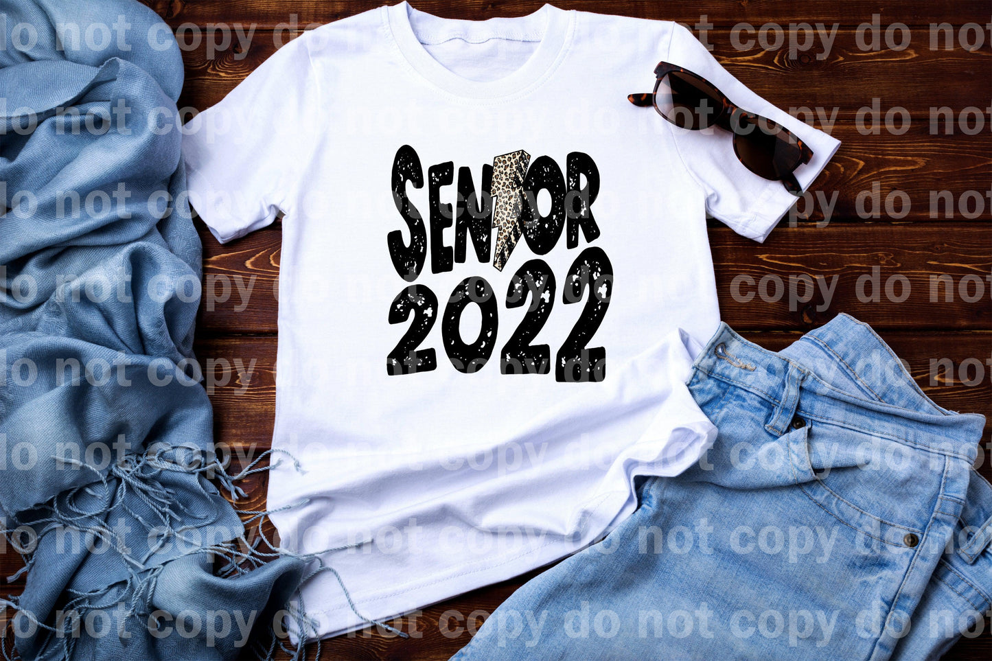 Senior 2022 Lightning Bolt Black/White Dream Print or Sublimation Print