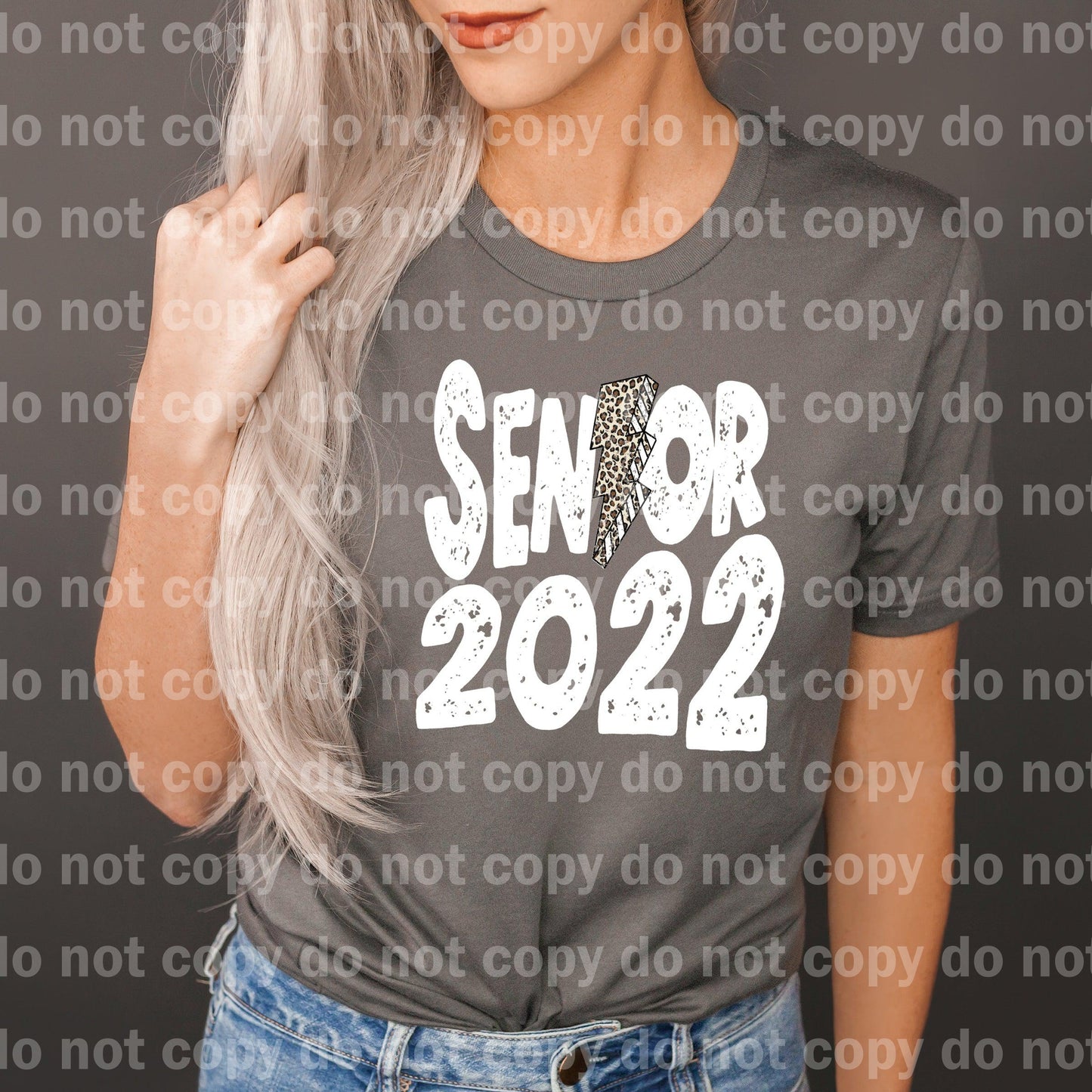 Senior 2022 Lightning Bolt Black/White Dream Print or Sublimation Print