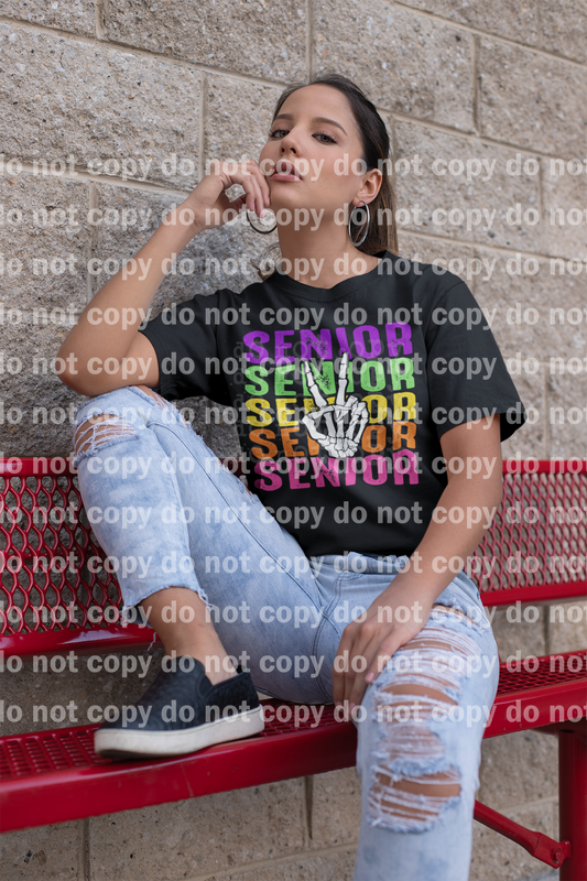 Senior Skellie Hand Full Color/One Color Dream Print or Sublimation Print