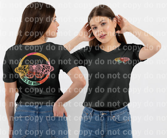She's So High Butterfly Matching Set Full Color/One Color Dream Print or Sublimation Print
